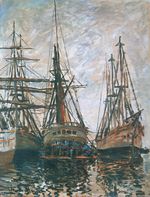 Клод Моне Лодки на ремонте 1873г